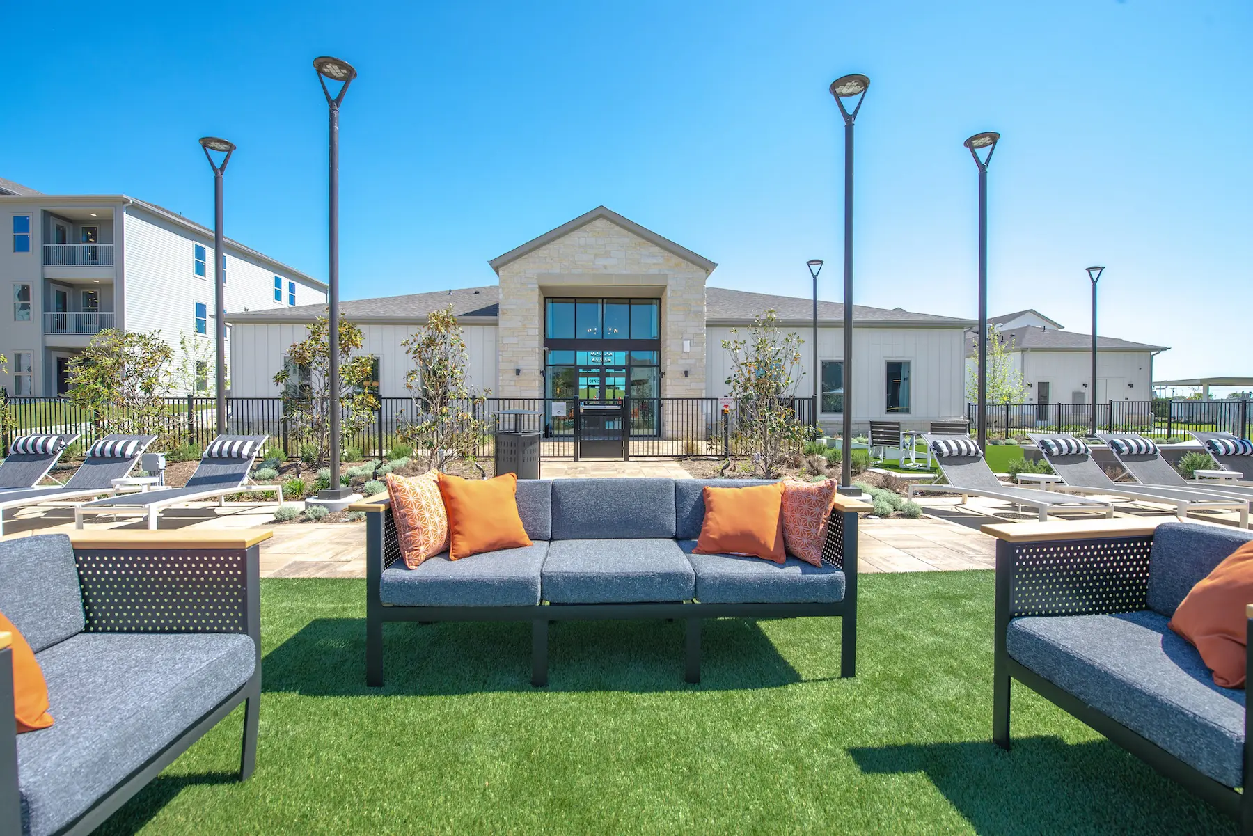 Outdoor Area by Our Resort-Style Swimming Pool at Alta Rolling Oaks